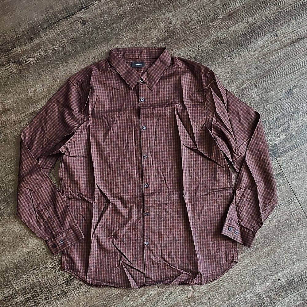 Theory - Checkered Button Down Shirt - image 1